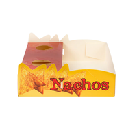 Emballage personnalisé pour burritos mexicains, restaurant, restauration rapide, plats à emporter, boîte en papier, emballage pour nachos avec sauce