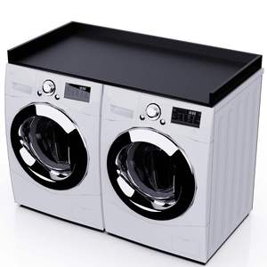 Großhandel Holz Waschmaschine Trockner Arbeits platte, Holz waschanlage Arbeits platte Abdeckung mit Griffen, Holz Schublade Organizer Protector für Wäsche - Product Image 1