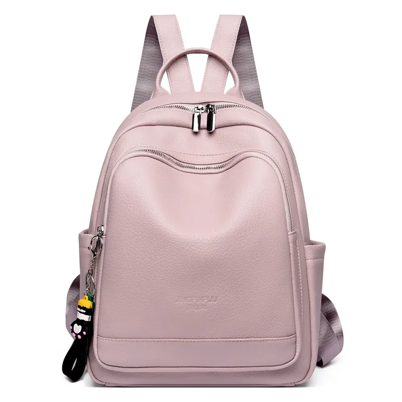 2024 новый дизайнерский пользовательский рюкзак с логотипом PU кожаный роскошный женский рюкзак на молнии
