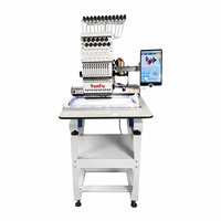 Machine à broder informatisée à tête unique 15 aiguilles, haute qualité, en stock dans l'entrepôt américain, pour les ateliers de confection aux États-Unis