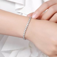 10mm Rond Verre Simple Tête Hommes et Femmes Alliage Bracelet Collier Europe et Amérique Cool Tendance Hip-Hop Rap Cubain Chaîne