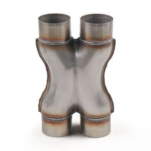 Sistema de Escape de Acero Inoxidable de 4 Vías Tipo X con Admisión de 2.5\"/3\", Modificación de Automóvil, Nuevo - Product Image 1