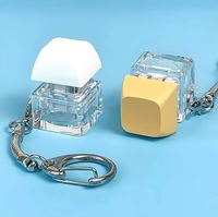 Wholesale Custom Design Logo Mechanical Keyboard Keychain Keycap Relieve Stress Switches Key Chain Decompression Keychain
