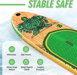 En stock YASKA 11' Planche à pagaie gonflable en PVC/EVA, charge maximale de 130 kg, ensemble complet d'accessoires - Product Image 5