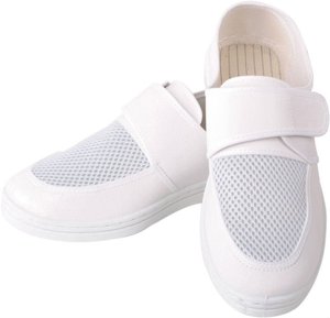 Trắng ESD khởi động chống tĩnh điện dẫn điện PVC & PU giày với bốn lỗ và ESD duy nhất cho thiết bị điện tử nhà máy - Product Image 3