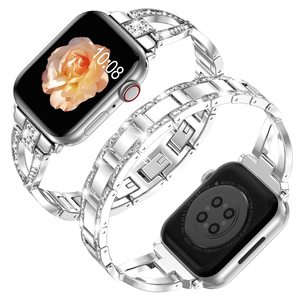 Vente en gros d'usine - <span class=keywords><strong>Bracelet</strong></span> de montre en acier inoxydable de luxe avec diamants en forme de papillon 8814 pour <span class=keywords><strong>Apple</strong></span> <span class=keywords><strong>Watch</strong></span> Ultra 2 Series 10 9 <span class=keywords><strong>8</strong></span> 7 OEM - Product Image 2