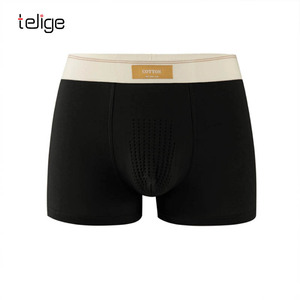 Calzoncillos de algodón a rayas de cintura media para hombre, pantalones de esquina cuadrados sueltos sin costuras para hombre, calzoncillos de algodón para hombre - Product Image 5