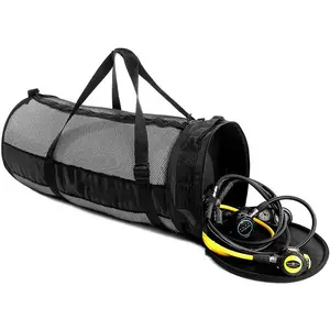حقيبة شبكية قابلة للطي مع جزء منظم ومعدات غوص من القماش الشبكي ملحقات معدات الغوص