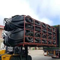 Defensa Marina Inflable de Goma Resistente a la Corrosión 0.5-4.5m, Cojín Neumático Portátil para Barcos, Yates y Embarcaciones de Trabajo, Multicolor