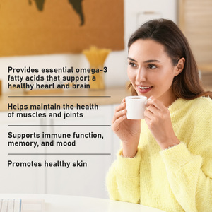 High Quality Omega 3 Fish Oil Softgels Molecularly Distilled Fish Oil Support for Heart Health Improves Brain Function - Product Image 5