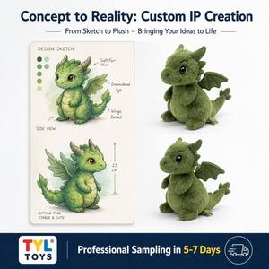 Peluche de Dragón Verde Personalizado, Lindo Animal Mítico de Peluche, Diseño de <span class=keywords><strong>Dinosaurio</strong></span> Alado Realista, Fabricante Mayorista OEM ODM - Product Image 3