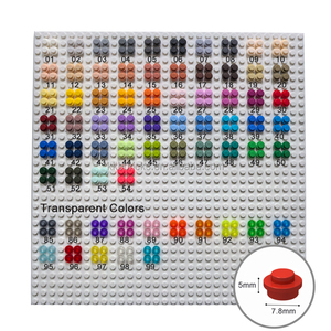 Placa de Plástico ABS 4073 de 1 kg, Redonda, 1x1, Bloques de Construcción, Piezas de Ladrillos MOC, Pixel Art, Juguete de Modelismo DIY, Kit de Construcción Educativo - Product Image 1