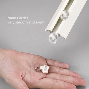 Giá Đỡ Chữ V Màu Trắng Đen-Thanh Ray Rèm Gắn Trần Không Có Giá Đỡ Thấp - Product Image 4