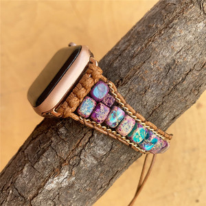 Turquoise Style Multi Perlé <span class=keywords><strong>Bracelet</strong></span> pour <span class=keywords><strong>Apple</strong></span> Montre 41mm 45mm Couleur Agate <span class=keywords><strong>Protection</strong></span> <span class=keywords><strong>Bracelet</strong></span> pour iWatch 7 6 5 - Product Image 4