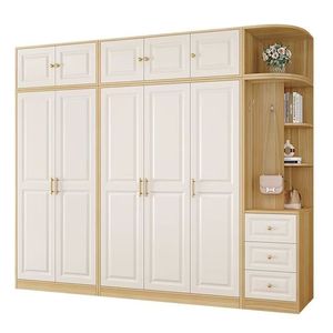 <strong>Modern</strong> Luxury Villa Home Bedroom Cloakroom <strong>Modular</strong> <strong>Open</strong> Walk in Glass Door Solid Wood Design Custom <strong>Wardrobe</strong> - Product Image 2