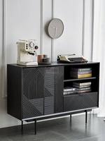 Buffet de rangement en bois massif, style nordique moderne et épuré, pour salon et entrée, design luxueux, mobilier de maison