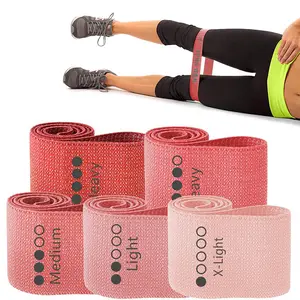 Low Moq Factory Price Mini Yoga Gym Exercise Elastic Booty Hip Fabric Resistance Bands
