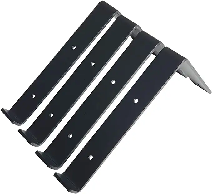 Shelf Bracket Holder Large Black Floating Hidden Brackets Support Concealed Wall Shelf Holder