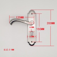 Serrure de porte intérieure en alliage de zinc de style américain pour chambre et salle de bain avec poignée silencieuse pour usage hôtelier Installation facile