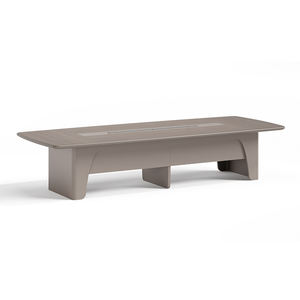 Mesa de conferencia de oficina rectangular de lujo grande y moderna, diseño de madera con escritorio de <span class=keywords><strong>trabajo</strong></span> largo para sala de reuniones de Hotel y escuela - Product Image 6