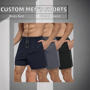 Shorts Bermuda Homme Personnalisés avec Logo, Tricotés, Décontractés, Taille Haute, Séchage Rapide, Respirants, pour Gym et Basketball – Vente en Gros - Product Image 2