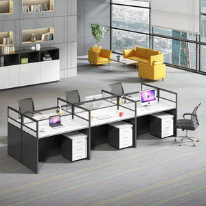 Muebles de oficina Diseño moderno Estación DE TRABAJO Escritorio Muebles de oficina Mesa Partición Oficina moderna Estación DE TRABAJO Escritorio - Product Image 6