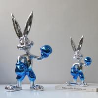 Meuble TV Evelyn, accessoires d'intérieur, lapin de boxe en stock, design tendance et nouveau, cadeau animalier pour la décoration de chambre d'enfant