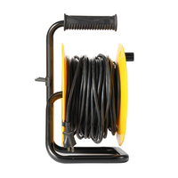 Enrouleur de câble d'extension universel 30M, prise BS, extrémité femelle IEC, 110V/220V, 4 prises, équipement industriel, logo personnalisé, longueur de câble OEM