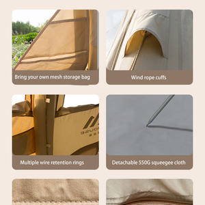 เต้นท์บอลเป่าลมทรงดาวสำหรับกลางแจ้งเต็นท์ทรงวงกลมทำจากผ้าฝ้าย TPU สำหรับแค้มป์ปิ้ง - Product Image 3