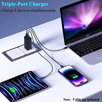 Bloc de charge portable OEM 65W GaN, adaptateur USB 65W PD 3.0, chargeur mobile Type C 65W, chargeur rapide pour mobile/ordinateur portable/voyage