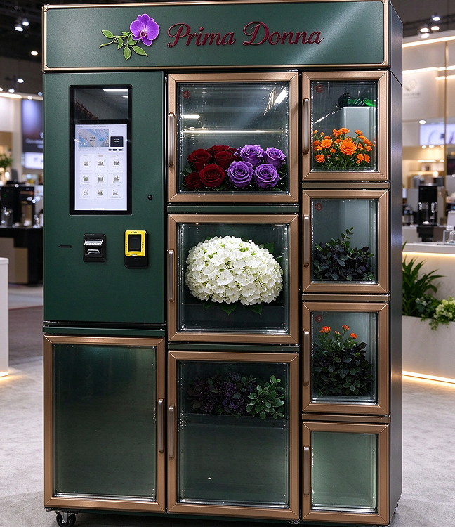 24 Hour Flower Vending Machine Intelligent Locker Type Floral Vending ...