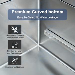 بات الحيوانات الأليفة تخصيص 34 بوصة الفولاذ المقاوم للصدأ الحيوانات الأليفة الاستمالة حوض استحمام الكلب الصغير مع الدرج - Product Image 3