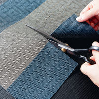 Nappe de table en PVC imperméable, tapis de thé tissé antidérapant pour table à manger, décoration de cuisine