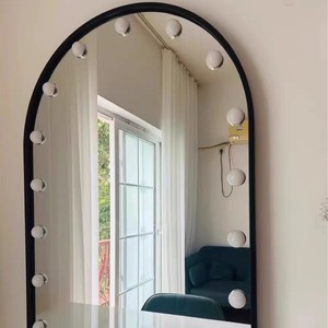 Table de maquillage professionnelle avec miroir éclairé pour maquilleurs, salons de beauté, studios, en métal avec tiroir - Product Image 3