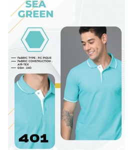 Classic P.C Pique Fabric T-Shirt For Men 240 GSM Soft Comfortable Durable Fabric <b>Perfect</b> For Summer Casual Office - Product Image 2