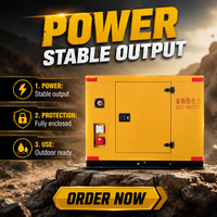 Groupe électrogène diesel à faible bruit certifié CE de 15 kW à 20 kW, triphasé, alimentation de secours pour les sites de travail dans les mines