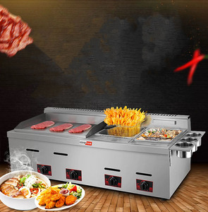 Friteuse à gaz commerciale en acier inoxydable à prix usine/Offre Spéciale plaque de cuisson de haute qualité avec friteuse roman et multifonctionnel - Product Image 6