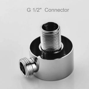 Adaptador de codo de suministro de pared, Conector de manguera de ducha de montaje en pared redondo de latón, salida de agua de Unión descendente para ducha de mano - Product Image 4