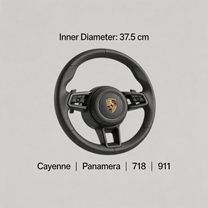 Volante de Fibra de Carbono Estilo GT Personalizado para Porsche Cayenne, Panamera, Macan, 718, 911, Accesorios de Modificación Interior - Product Image 2