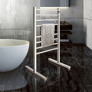 Chauffe-serviettes électrique sur pied de style seau Bronze huilé Chauffe-serviettes de style seau - Product Image 2