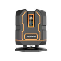 Niveau laser professionnel à lumière verte 5 lignes alimenté par batterie avec support magnétique Niveau Laser
