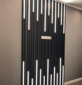 3000k 4000k 6500k吸音プルーフ木製デザインポリエステル繊維木製スラット壁パネル<span class=keywords><strong>LED</strong></span>ライト3D壁パネル用 - Product Image 5