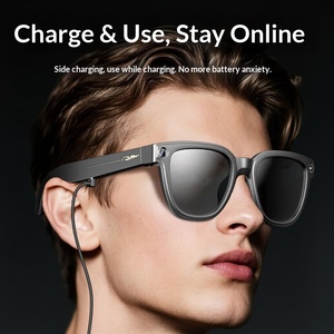 Nouvelles lunettes intelligentes multifonctionnelles avec caméra 8,0 millions de pixels, traduction IA, enregistrement vidéo et <span class=keywords><strong>audio</strong></span>, monture TR90, bouton poussoir - Product Image 1