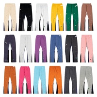 Pantalon de survêtement décontracté pour homme, motif peint, taille élastique, léger, respirant, en coton et élasthanne tricoté, style été