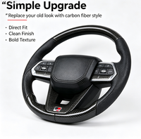 Volant sport de luxe en fibre de carbone véritable compatible avec LC200 LC250 LC300 Hilux Fortuner – Remplacement direct pour une mise à niveau intérieure
