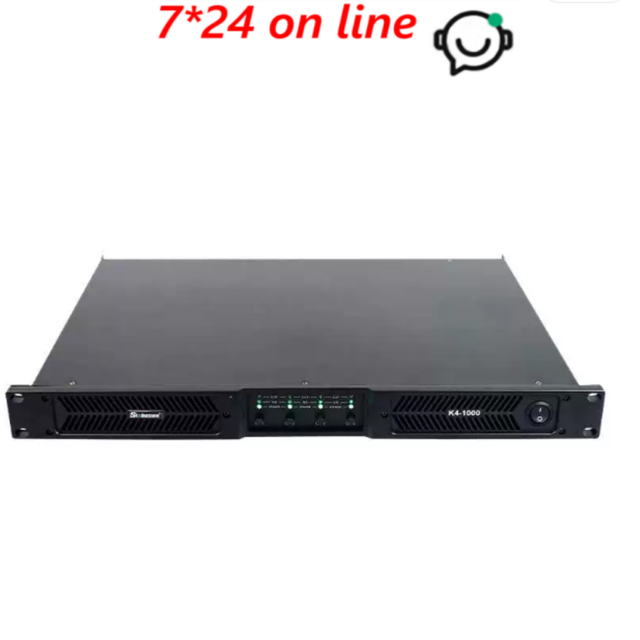 K4-1000 Class d Sound Quality Professional Audio Power Amplifier 1400 Watt 4 Channels