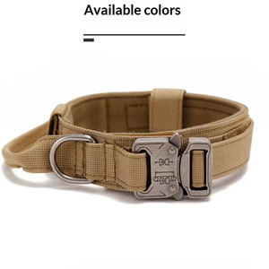 Collier large en nylon pour <span class=keywords><strong>chien</strong></span> avec poignée de contrôle doublée et boucle en alliage pour chiens de travail de taille moyenne à grande - Product Image 2