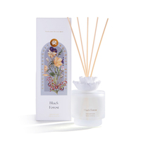 Botol Diffuser Aroma Reed Stick Rotan Floral Mewah untuk Dekorasi Rumah Berkelanjutan Grosir 200ml Set Diffuser Reed