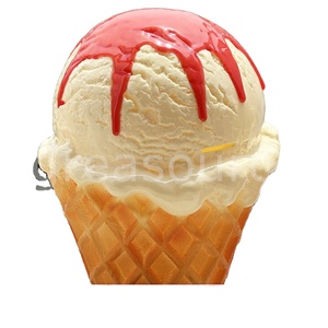 Hucha Gigante con Forma de Helado, Decoración de PVC Simulada, Regalo de Cumpleaños, Regalo para Niños, Modelo Grande, Accesorios de Comida, Decoración - Product Image 1