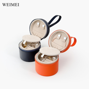 WEIMEI Personalized Jewelry <b>Box</b> Packaging Small Business Pendant <b>Earrings</b> Boxes with logo Luxury Round Jewelry Gift <b>Box</b> - Product Image 2